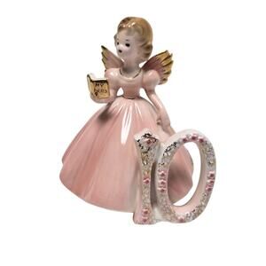 Josef Originals Porcelain Figurine 10th Birthday Angel